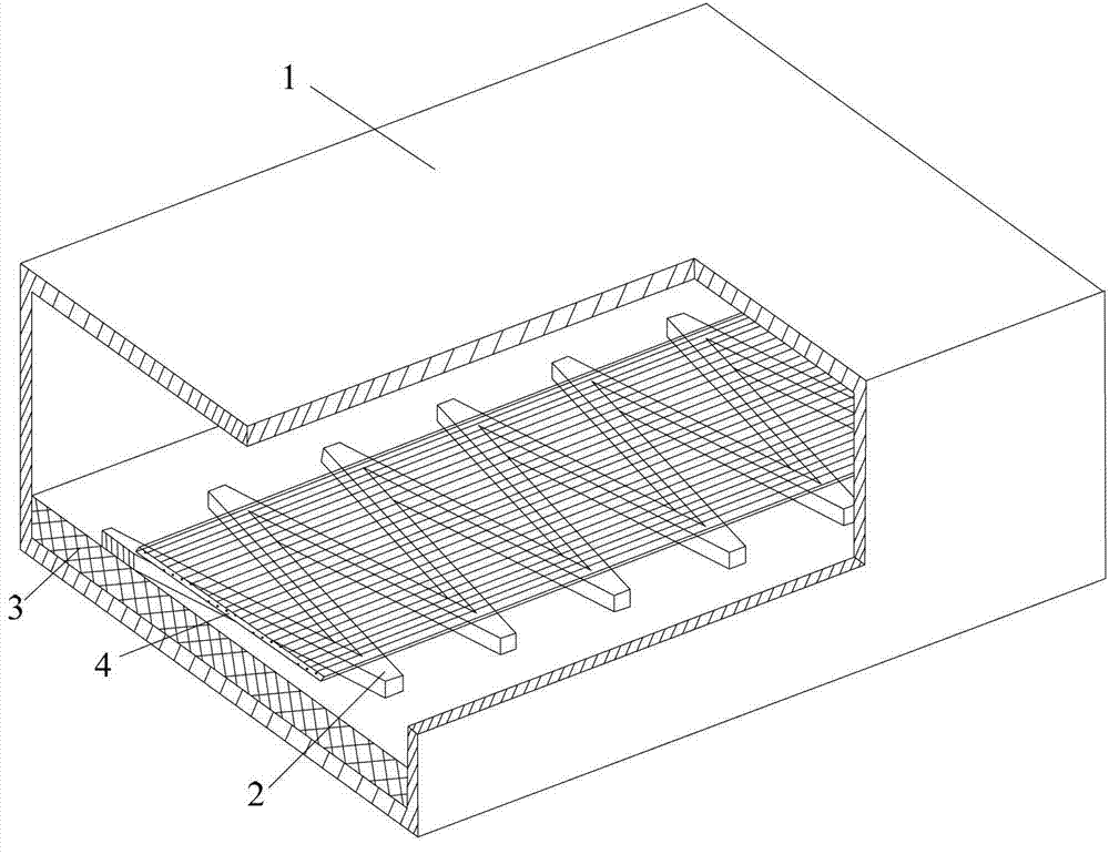 Slow-wave device adopting circular arc body V-shaped waving micro-strip curve