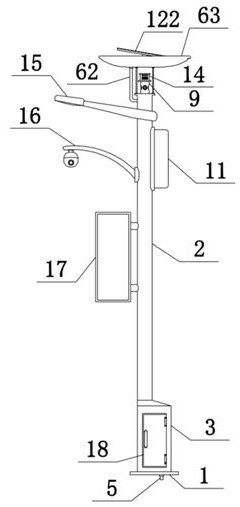 Energy-saving multifunctional intelligent electric pole