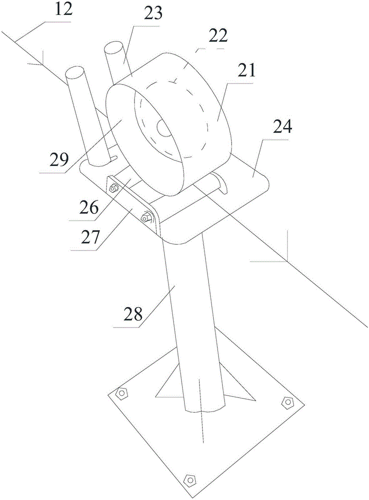 Auxiliary tool for drawing machine