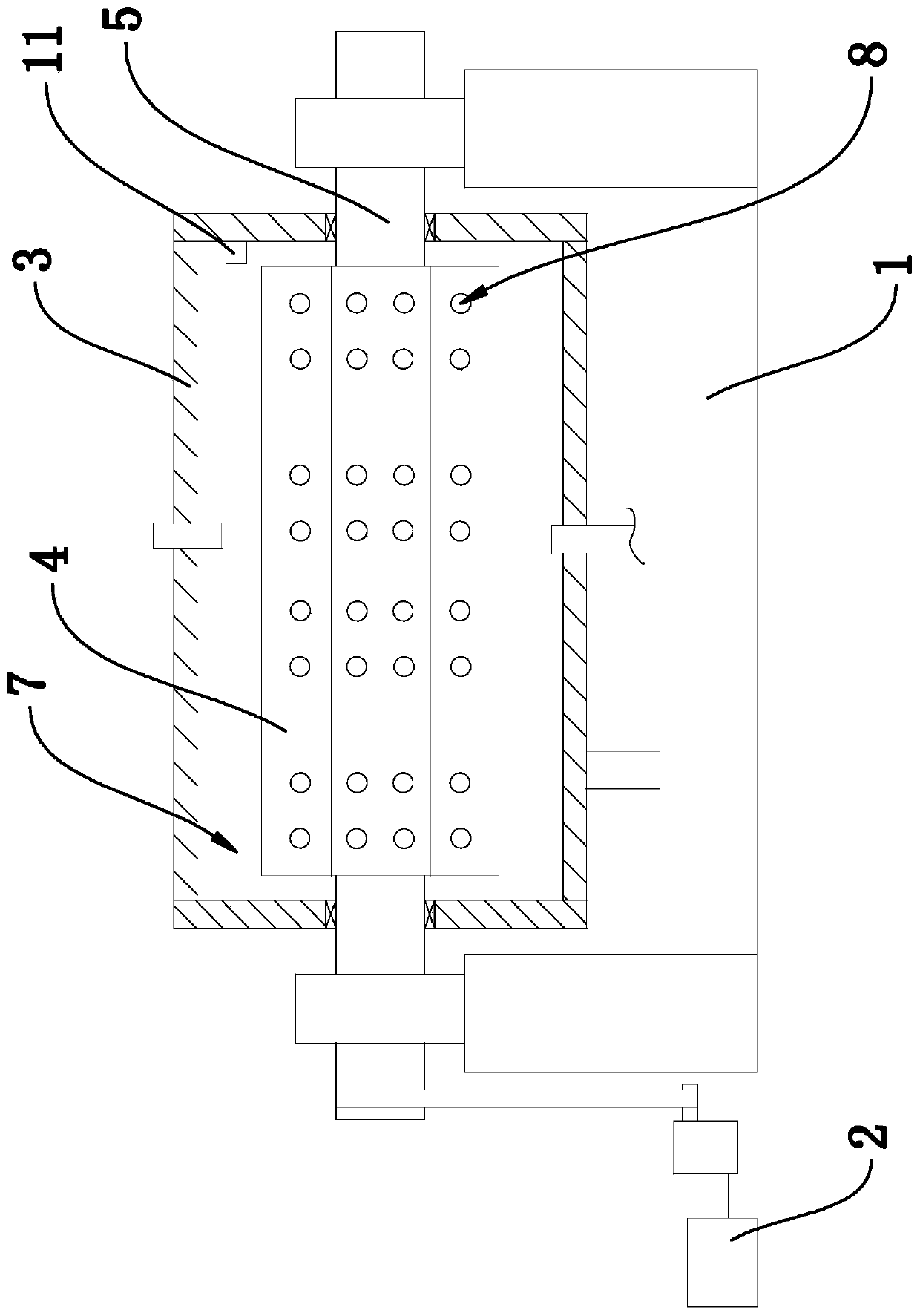 Cavity structure for liming and dehairing of leather