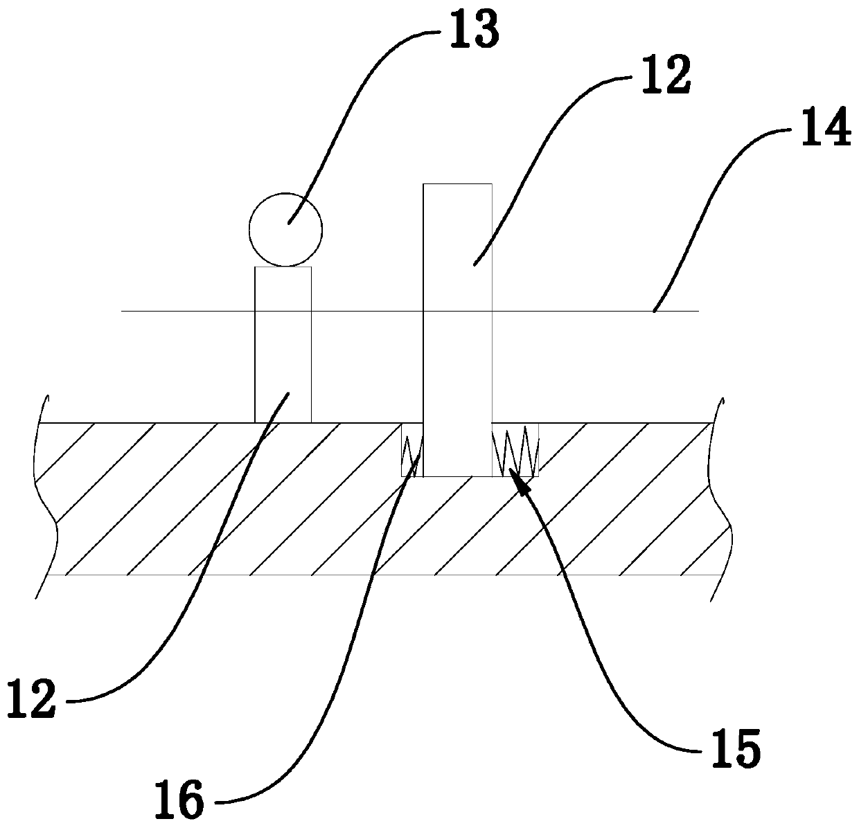 Cavity structure for liming and dehairing of leather