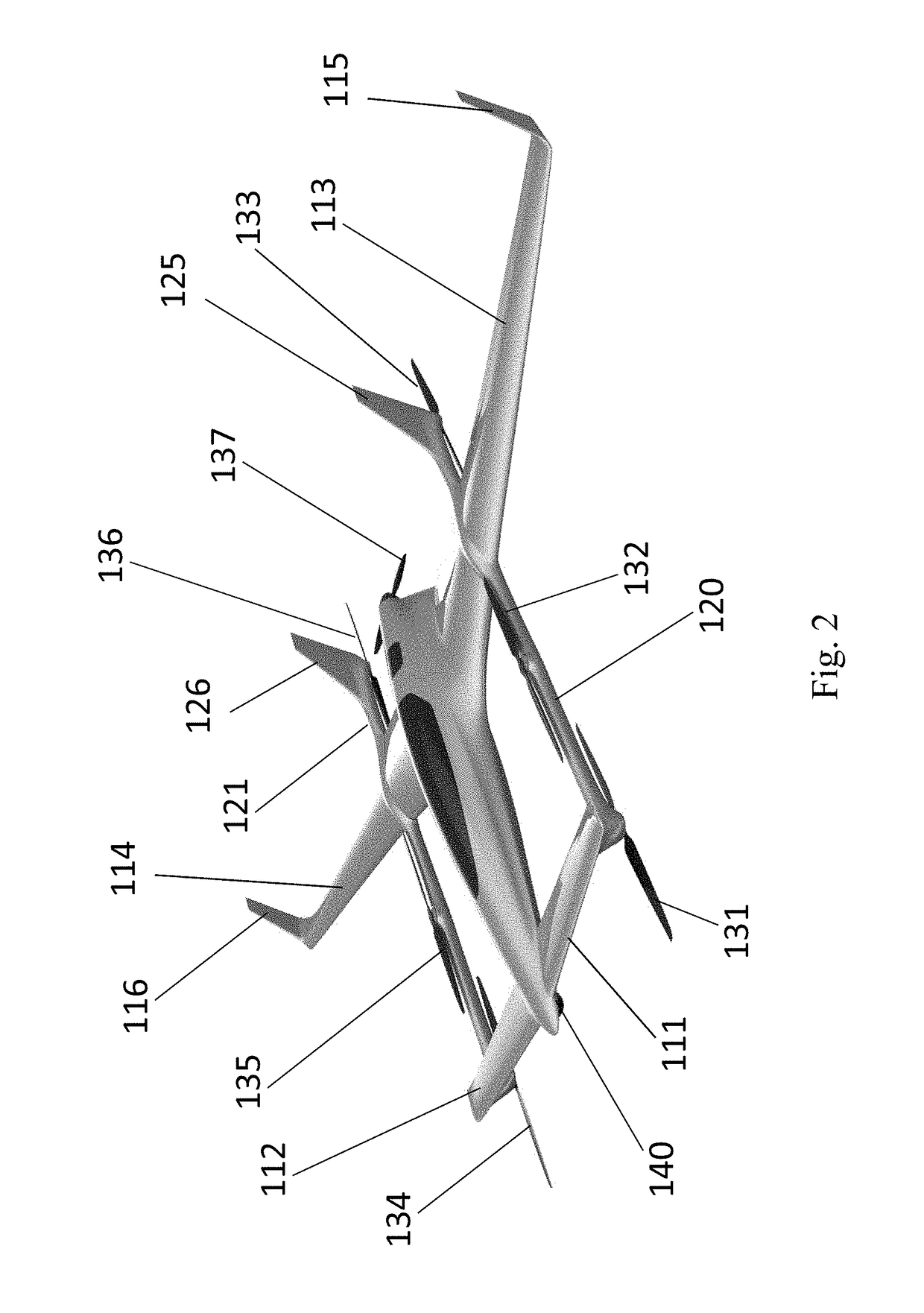 Hybrid VTOL fixed-wing drone