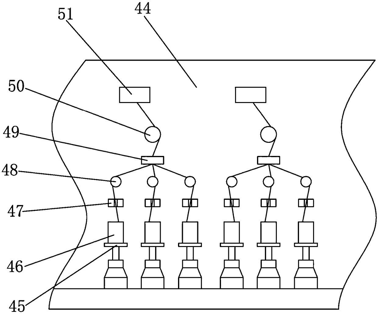 Broken yarn detection system