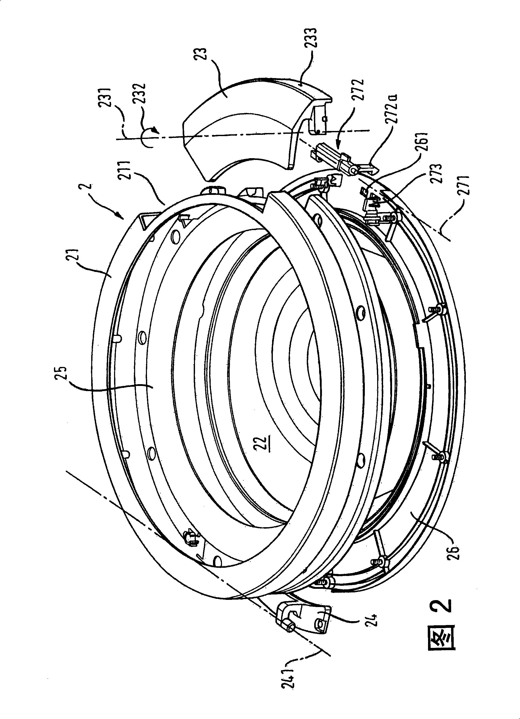 Door for a domestic appliance