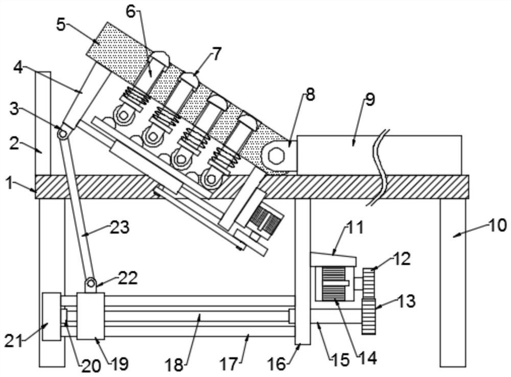 Medical bed with massage function