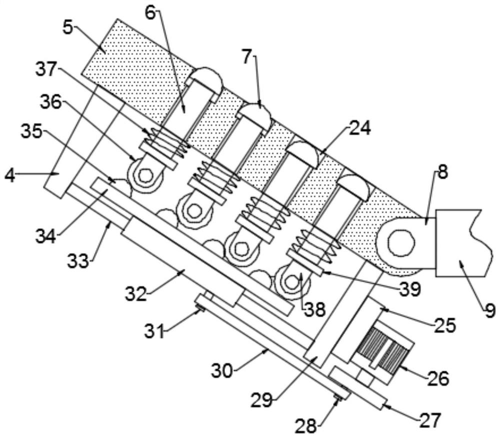 Medical bed with massage function