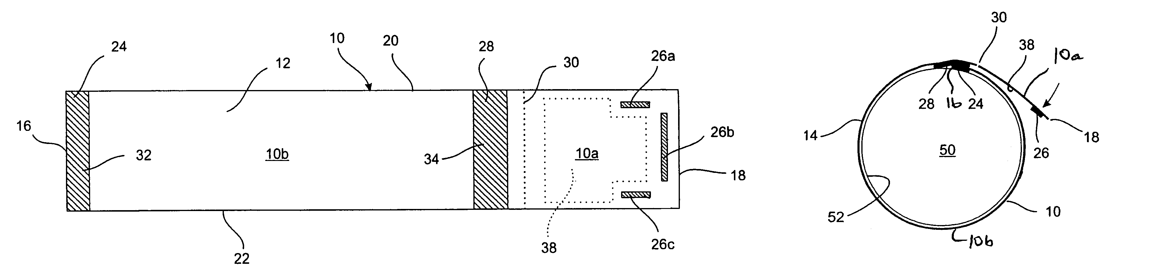 Container label with tear-off part