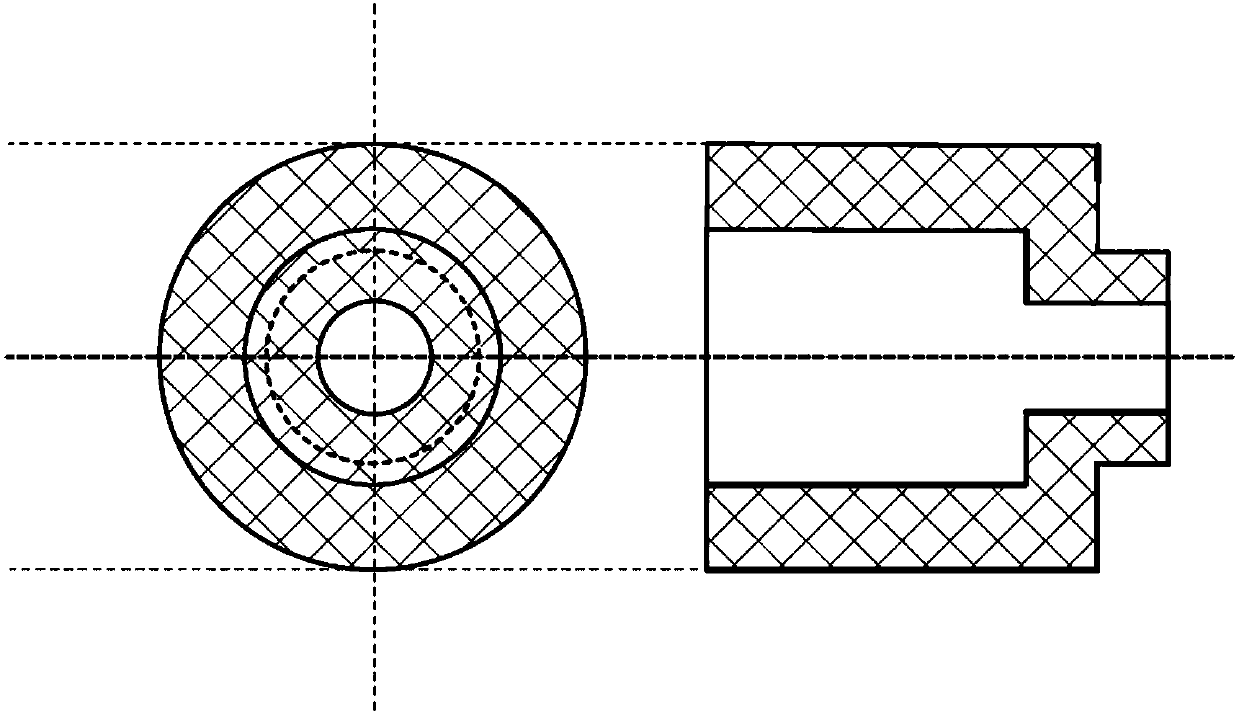 Flat-loaded probe device for high-speed flow field plasma parameter diagnosis