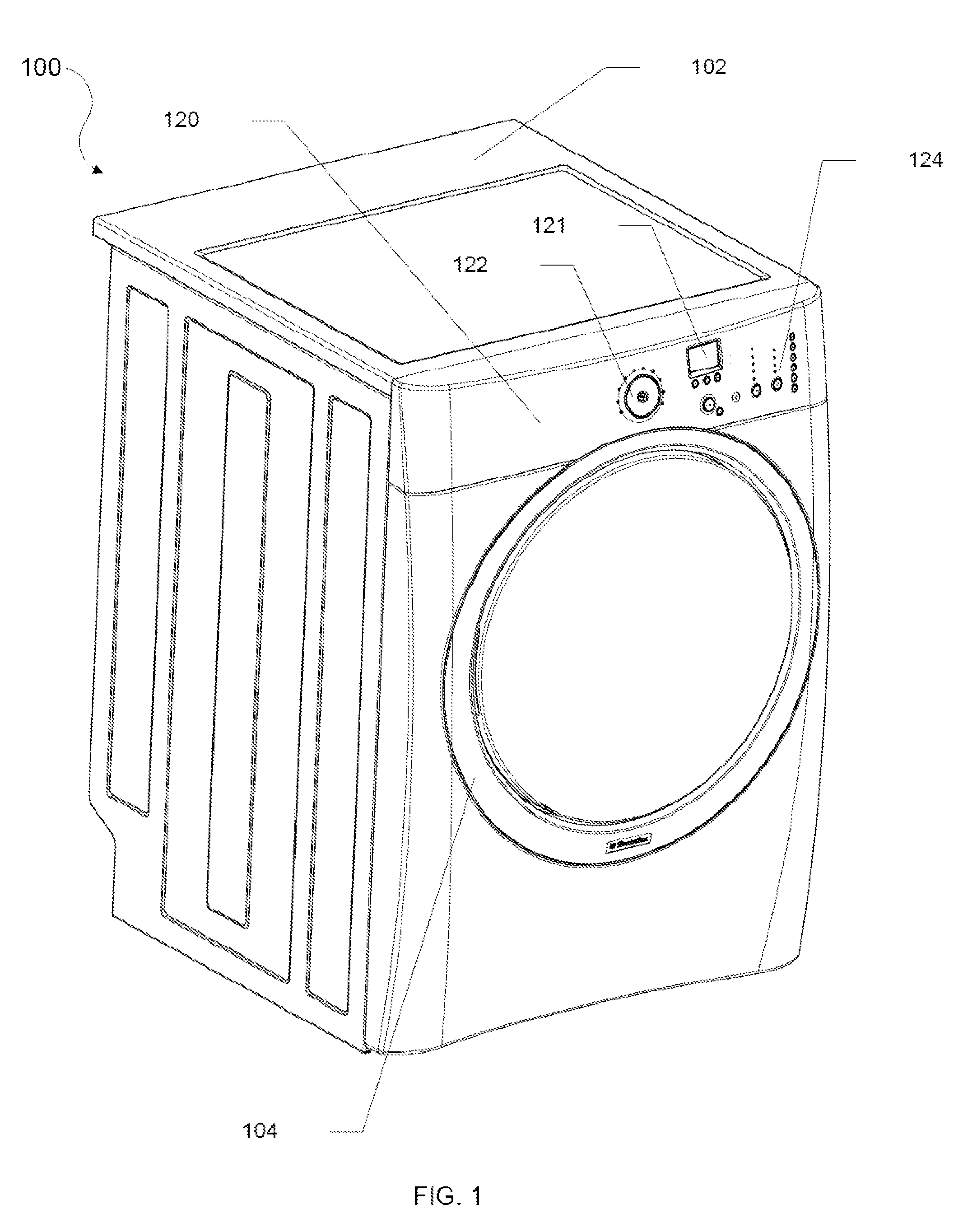 Laundry dryer having three roller drum support system and reversing idler assembly