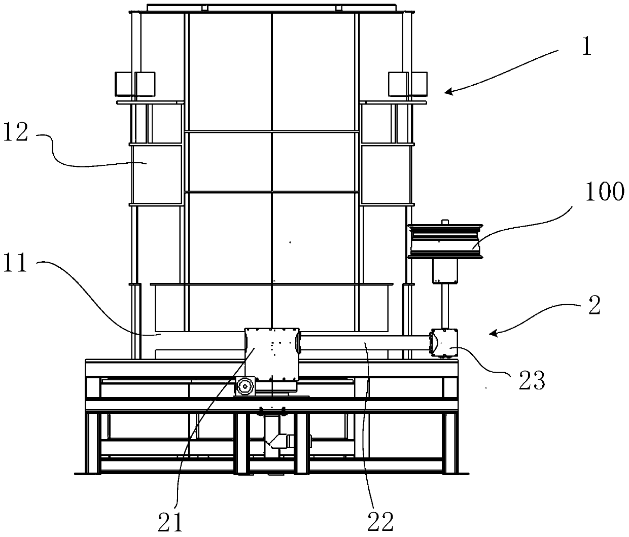 Spraying operation device and method