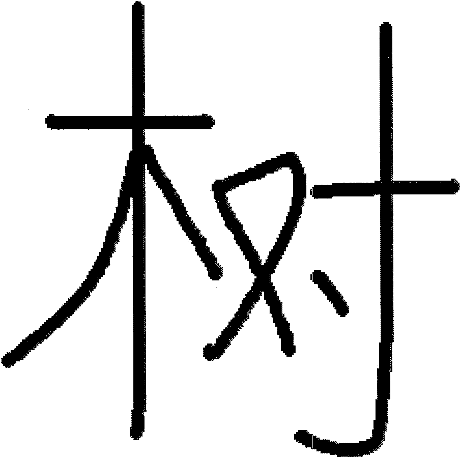 Device and method for evaluating writing Chinese characters structure normative