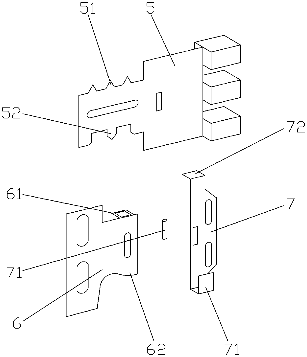 A silent door lock body