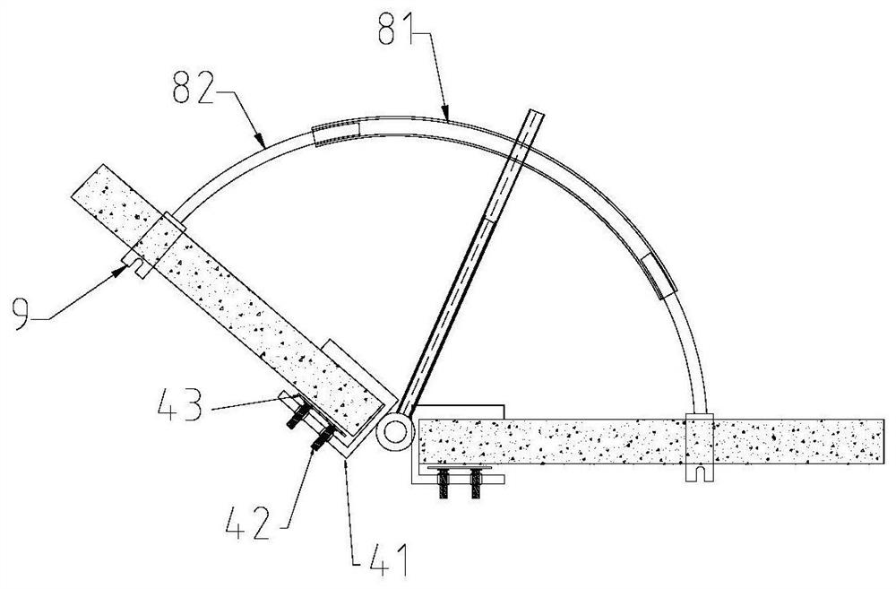 Fabricated wall body included angle adjusting device and construction method thereof