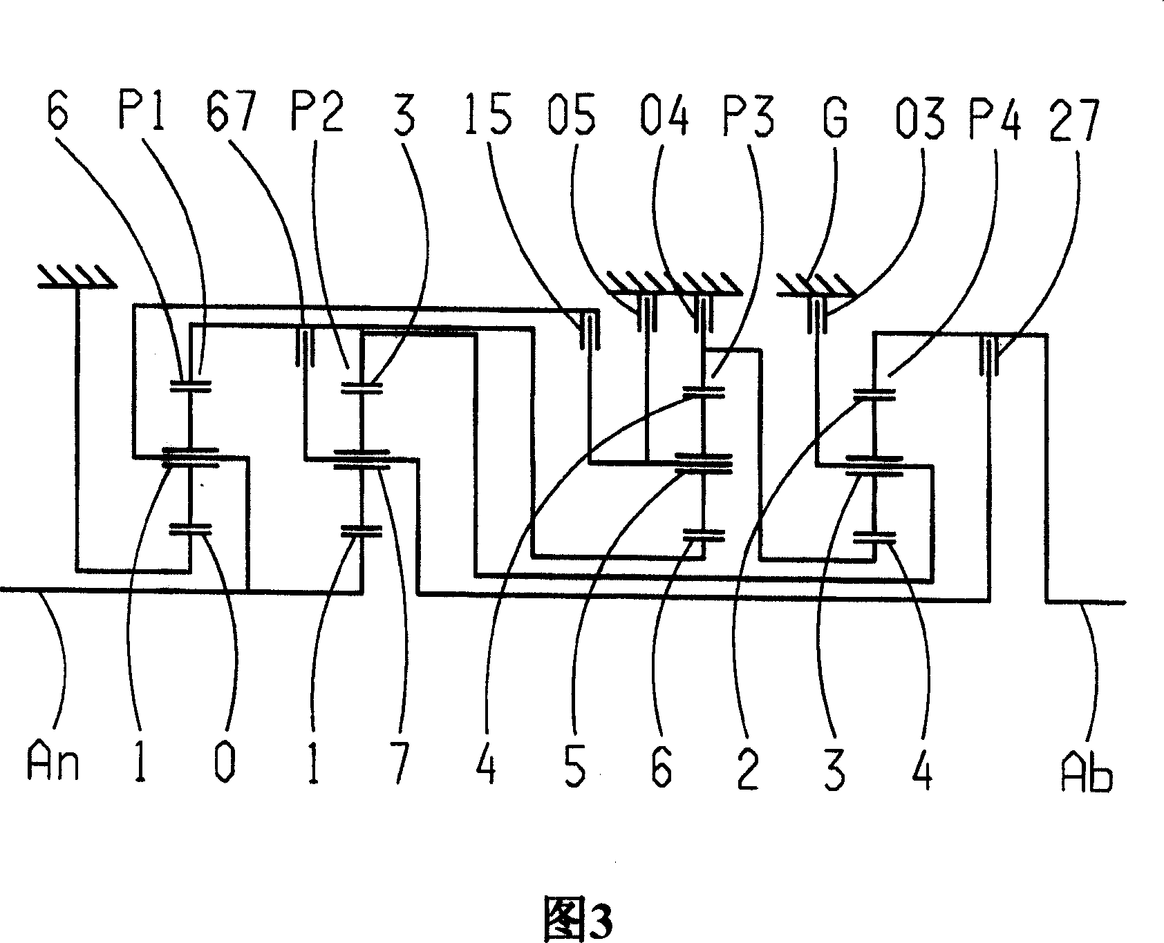 Multi-shifting speed variator