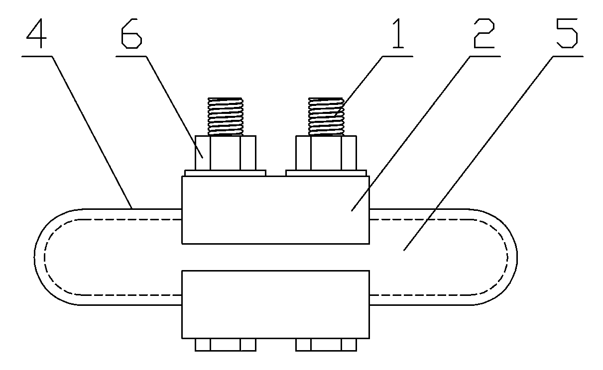 Fixed-type grounding hook device