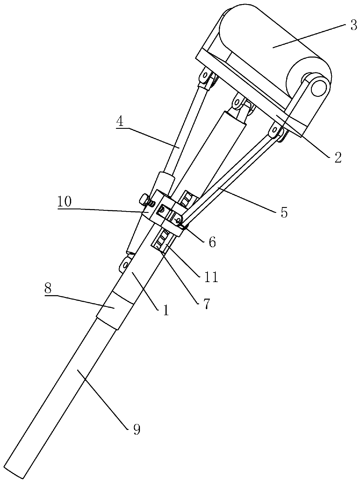 Adjustable paint brushing device