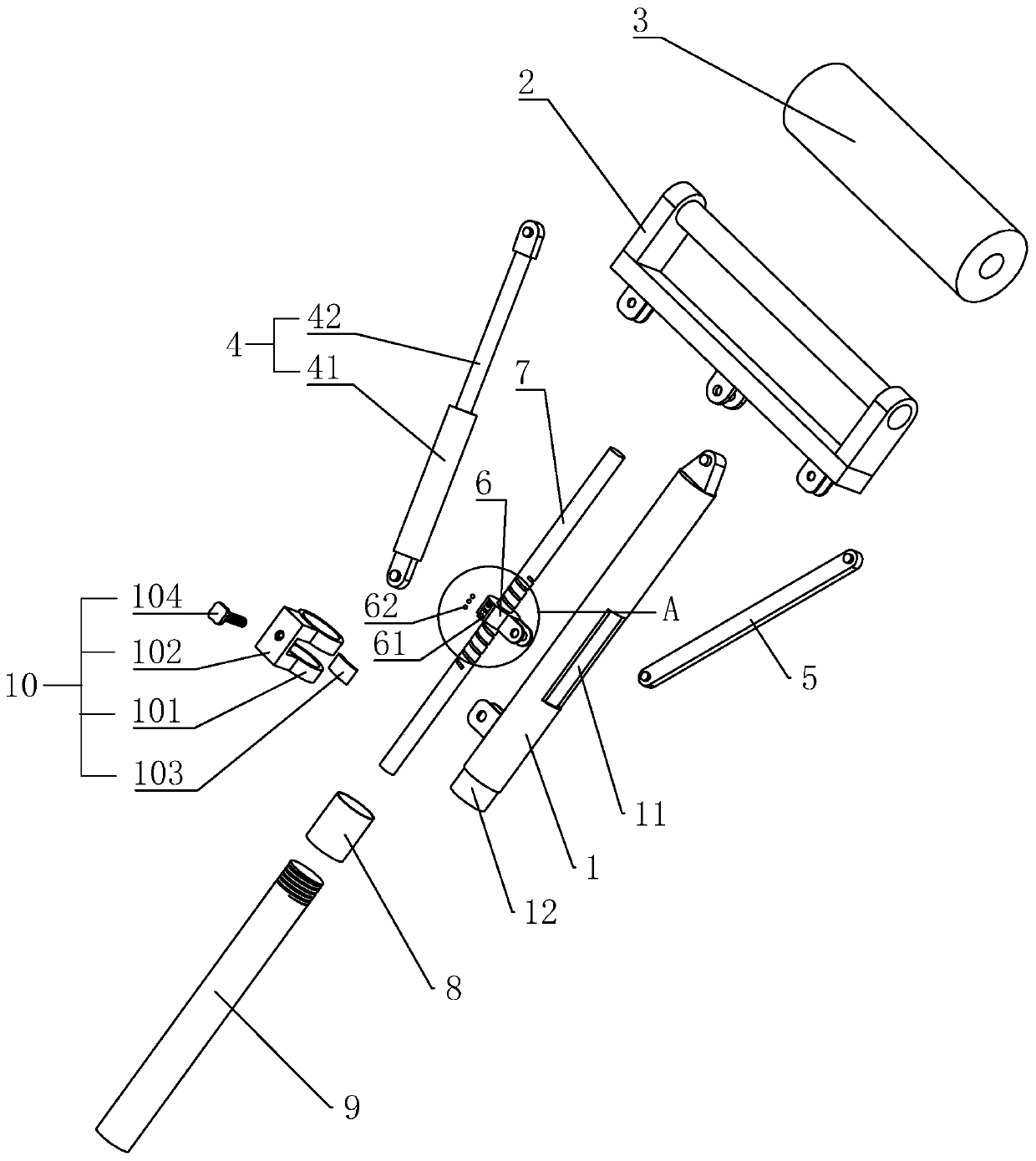 Adjustable paint brushing device