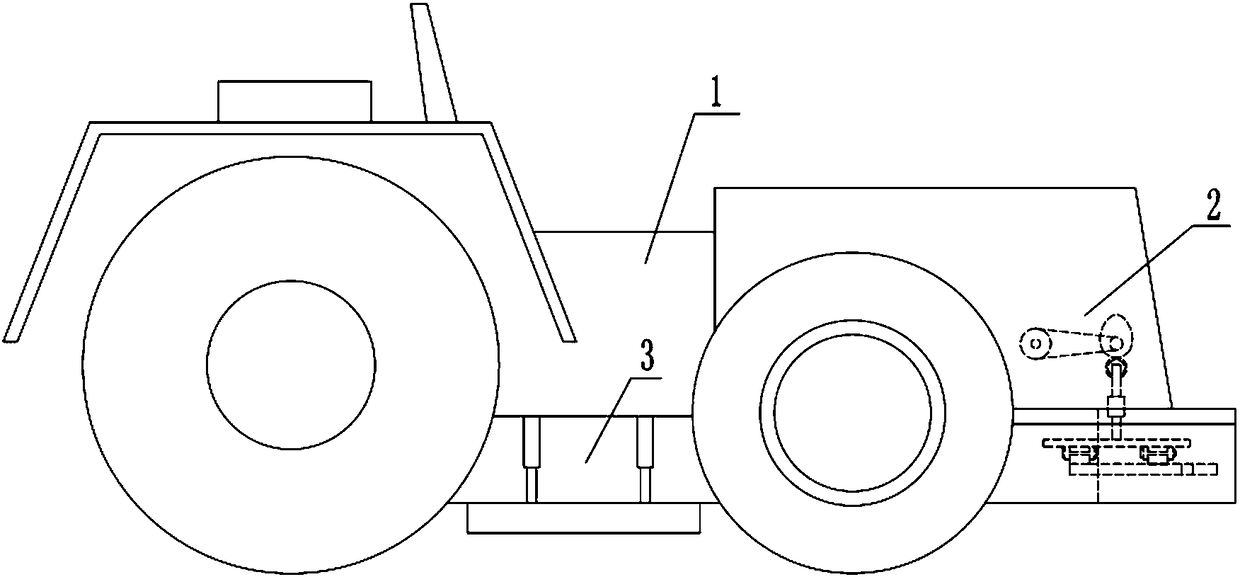 Two-stage tamping device for electric power construction