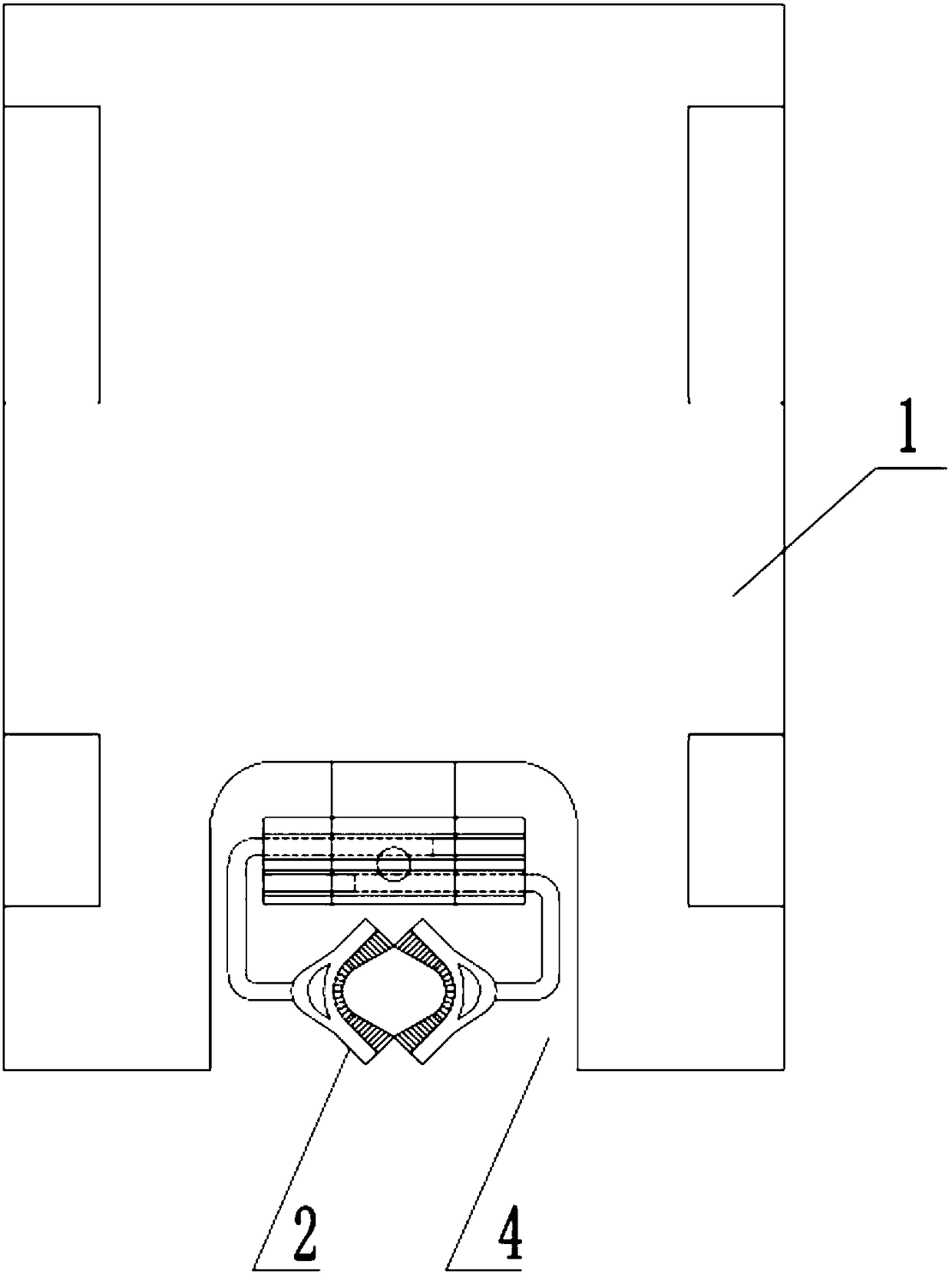 Two-stage tamping device for electric power construction