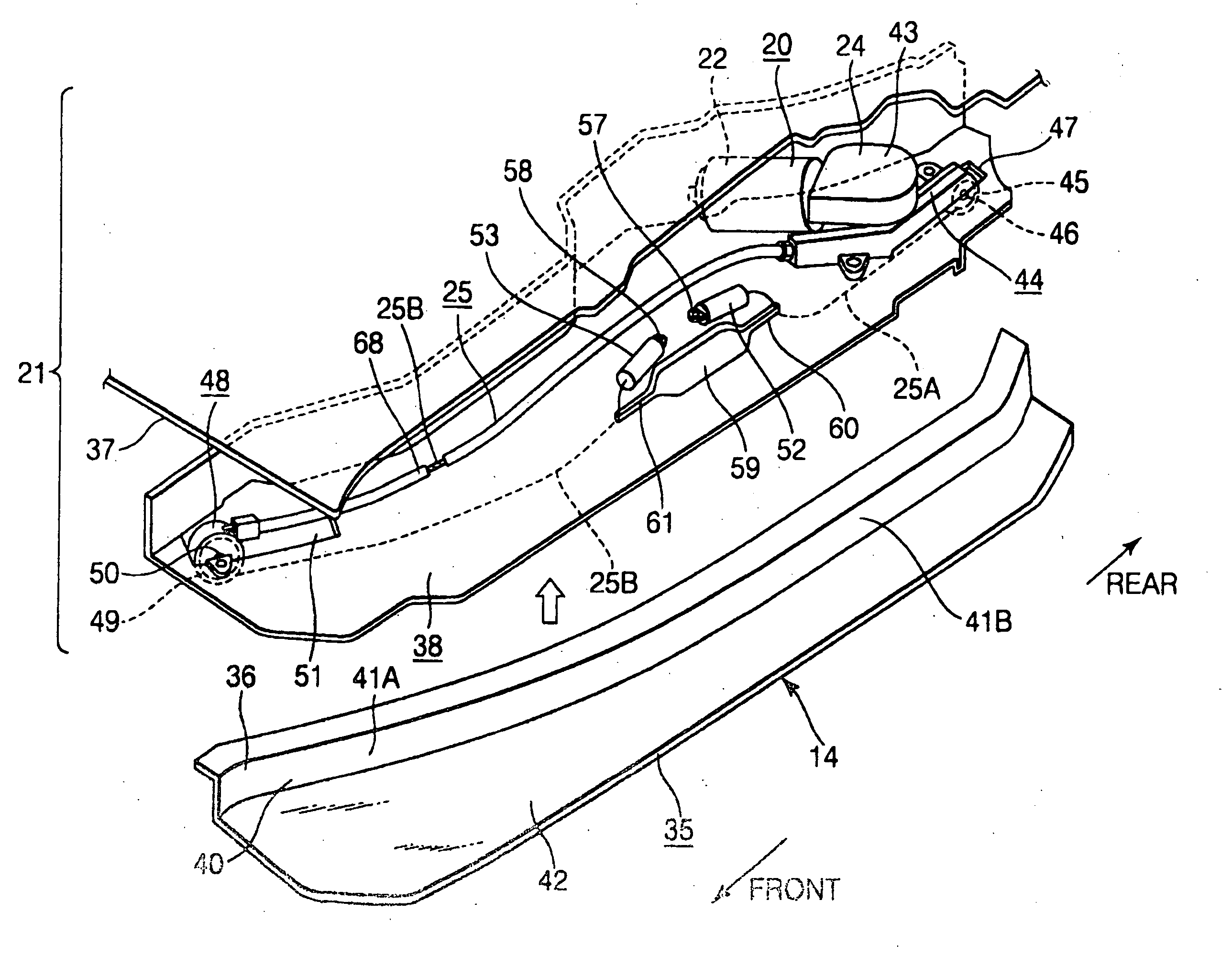 Power slide device for vehicle sliding door