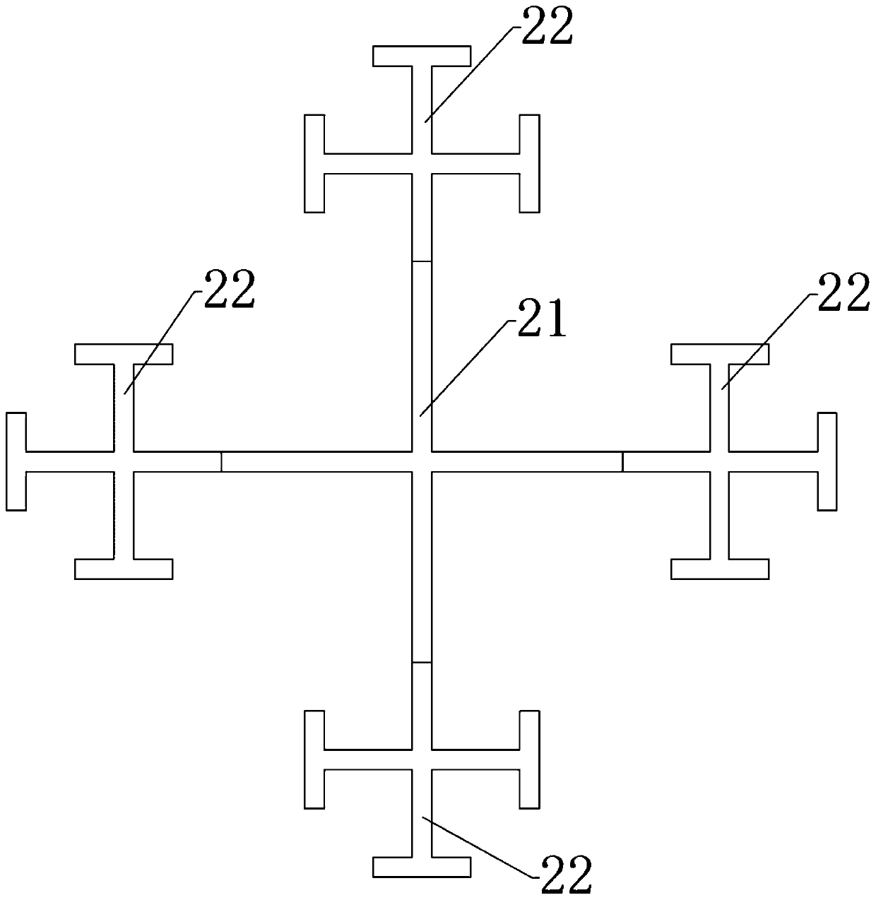 Branch loaded three-band wave absorbing structure based on frequency selective surface