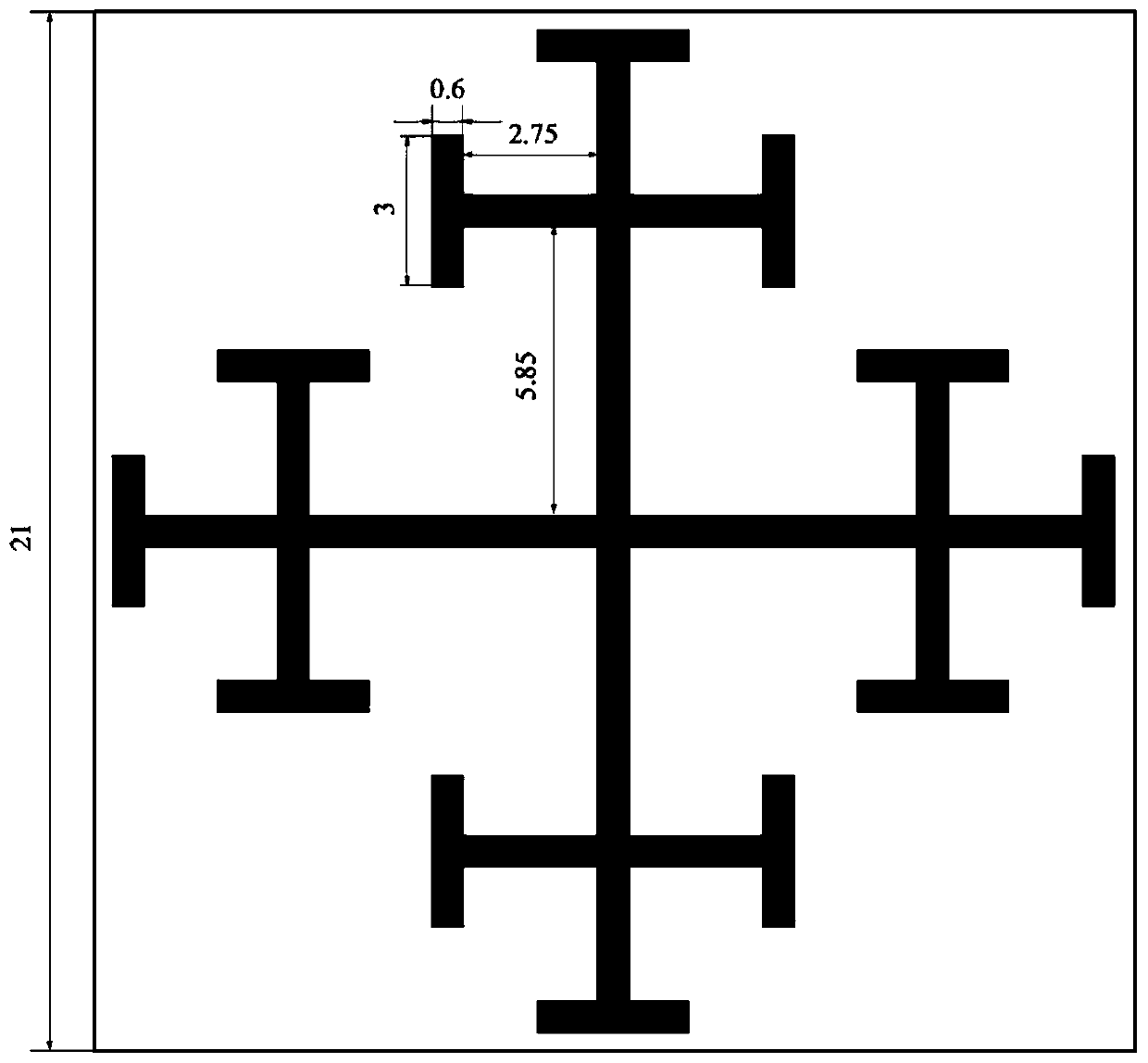 Branch loaded three-band wave absorbing structure based on frequency selective surface