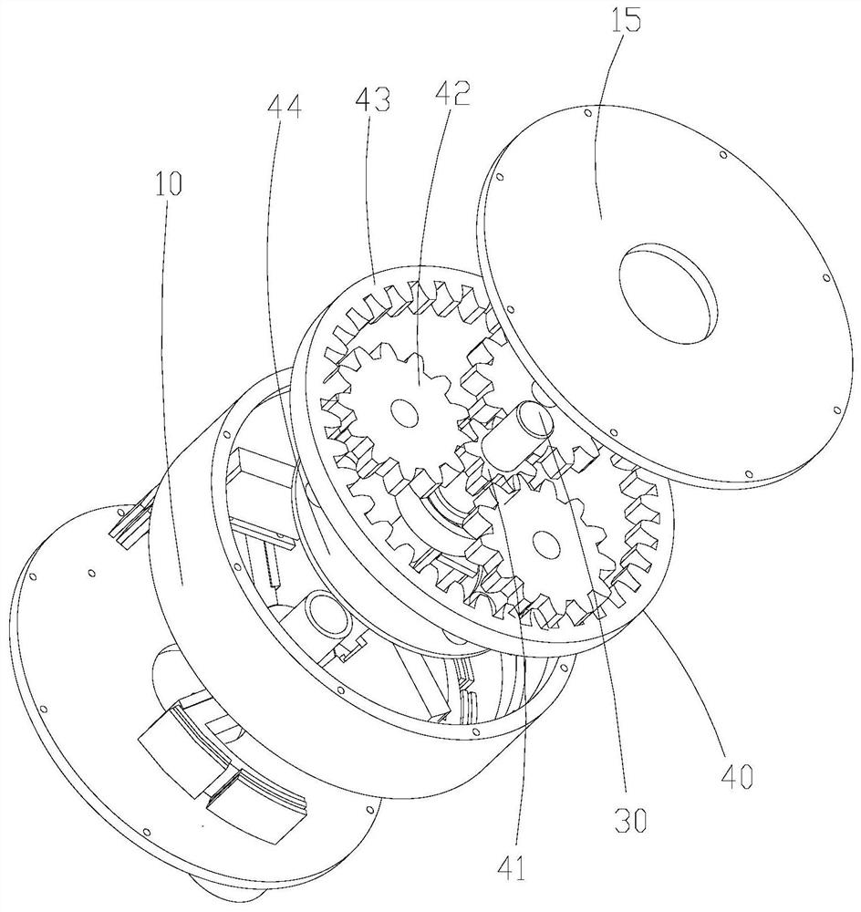 A magnetic energy storage wheel with internal variable speed