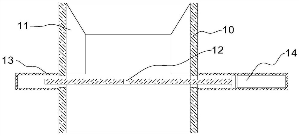 Impurity screening device applied to rice flour processing and using method of impurity screening device