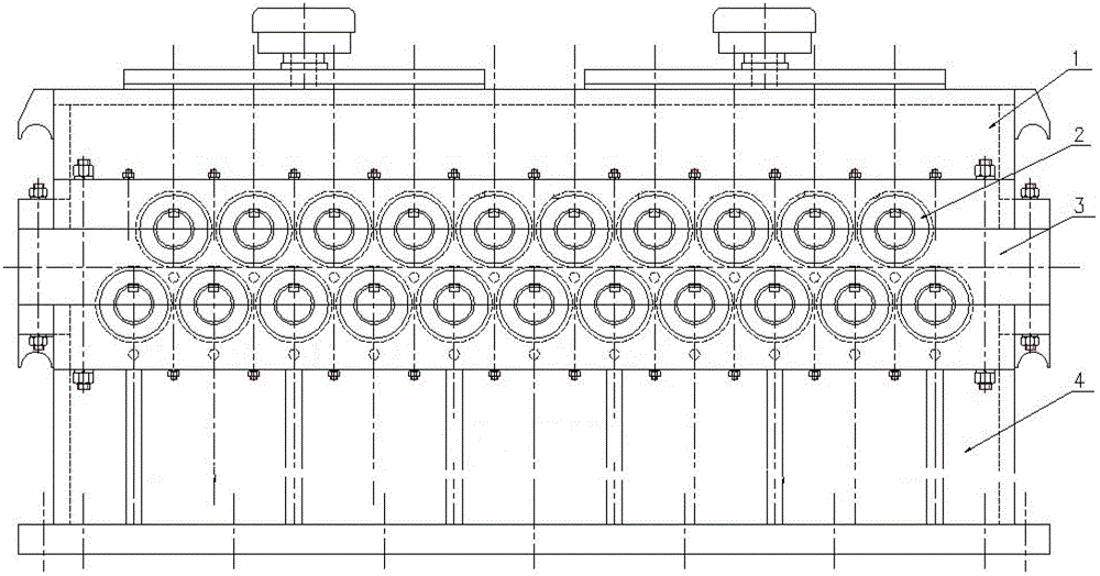 Double input and multiple output gearbox structure