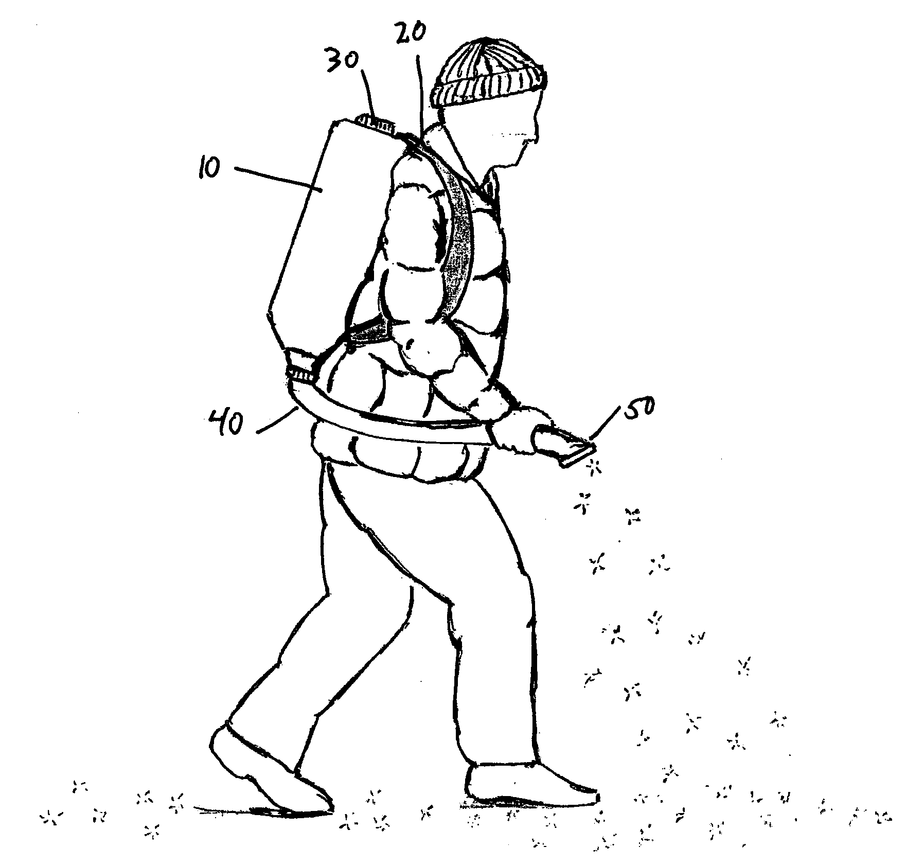 Shoulder Carried Salt Spreader