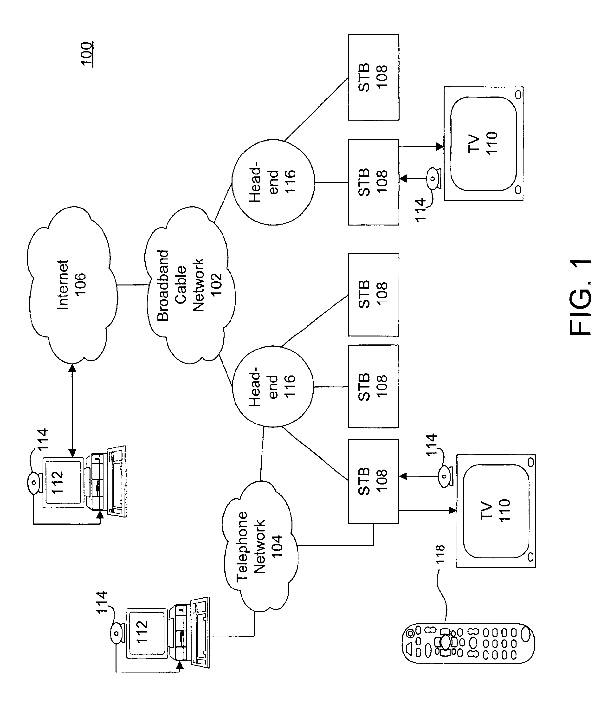 Webcam-based interface for initiating two-way video communication and providing access to cached video