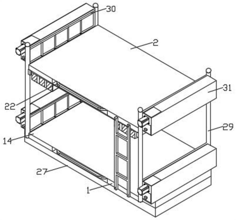 Apartment bed convenient to adjust and adjusting method thereof