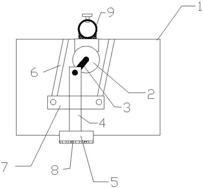 A lumbar spine automatic reset rocking device