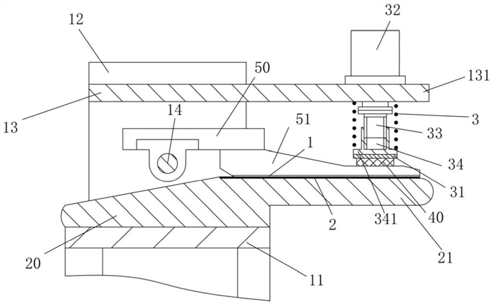 Guiding pressing mechanism for paper conveying