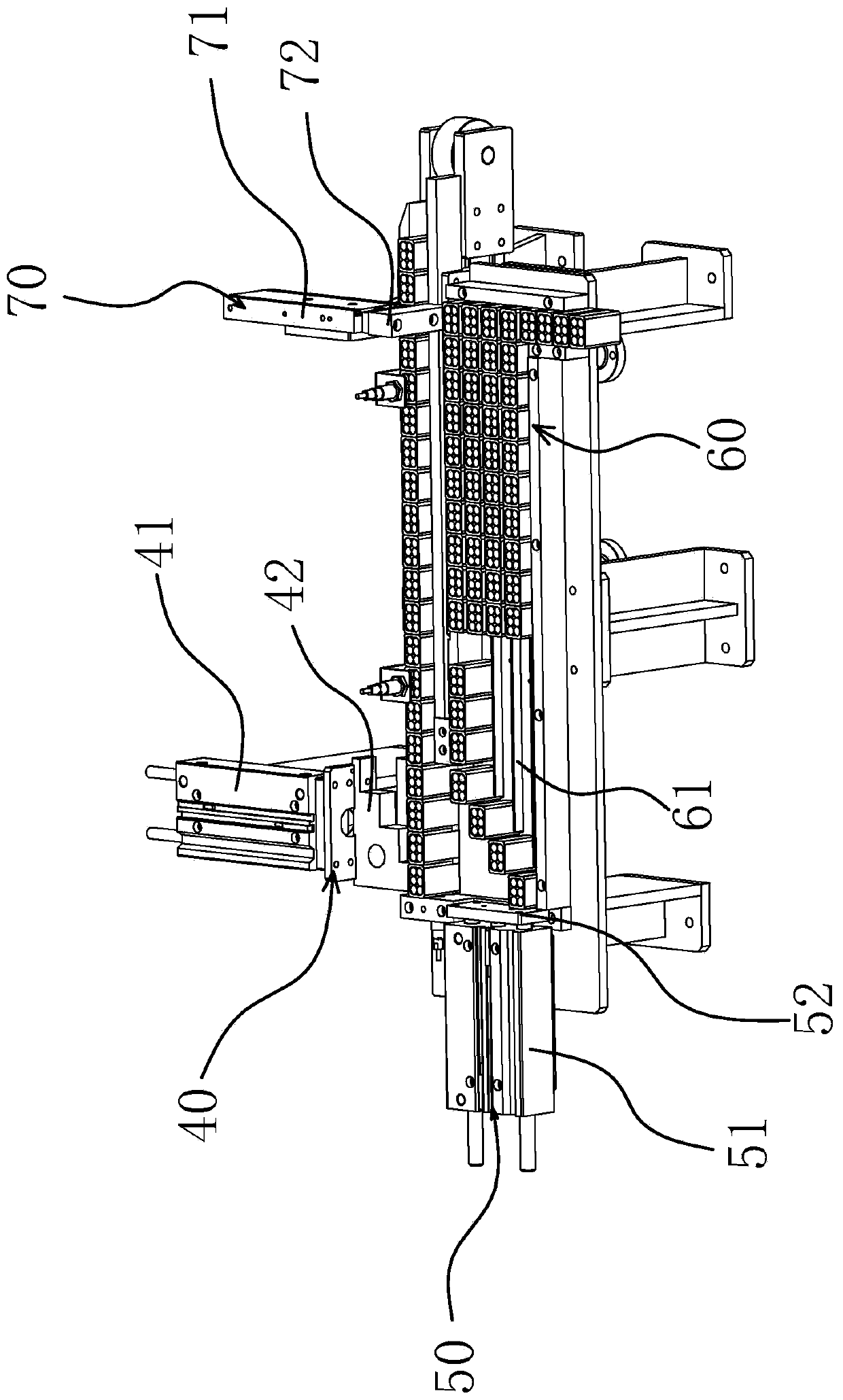 Battery conveying steering mechanism