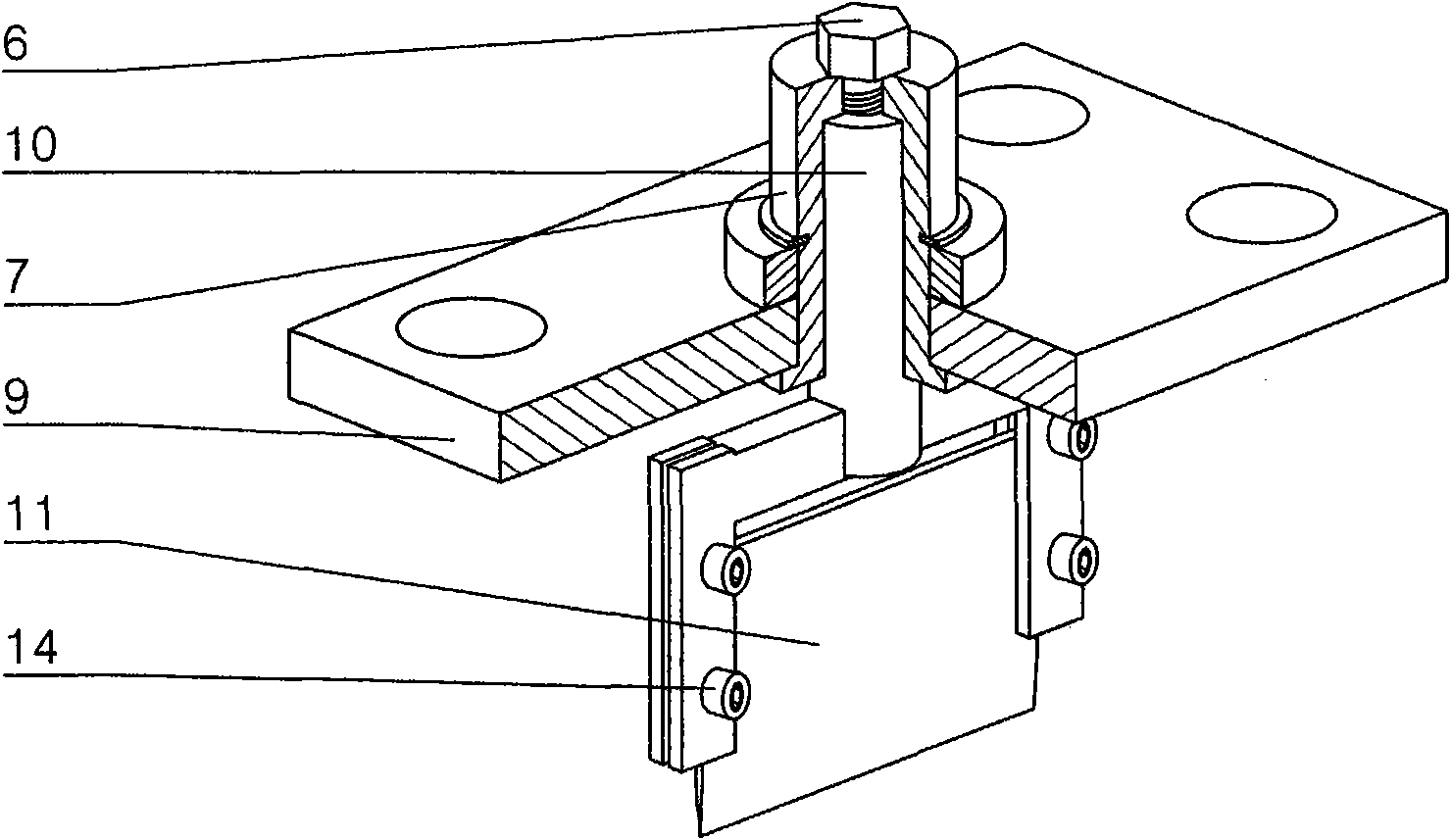 Pneumatic rubber cutting device