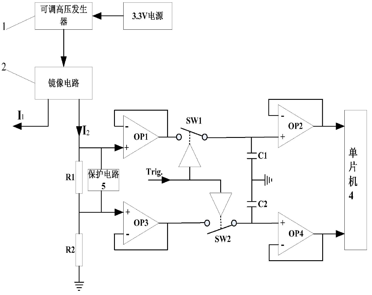 RSSI (Received Signal Strength Indicator) circuit used for OLT (Optical Line Terminal) optical module in passive optical network