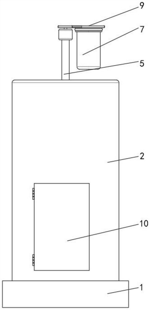 Disinfecting and cleaning device for surgical nursing