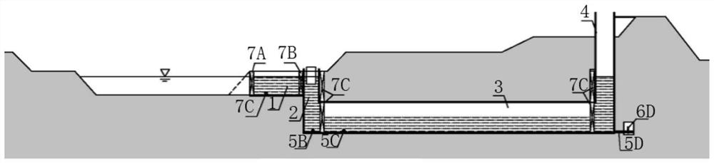 Ship lock type for silt-laden wandering river