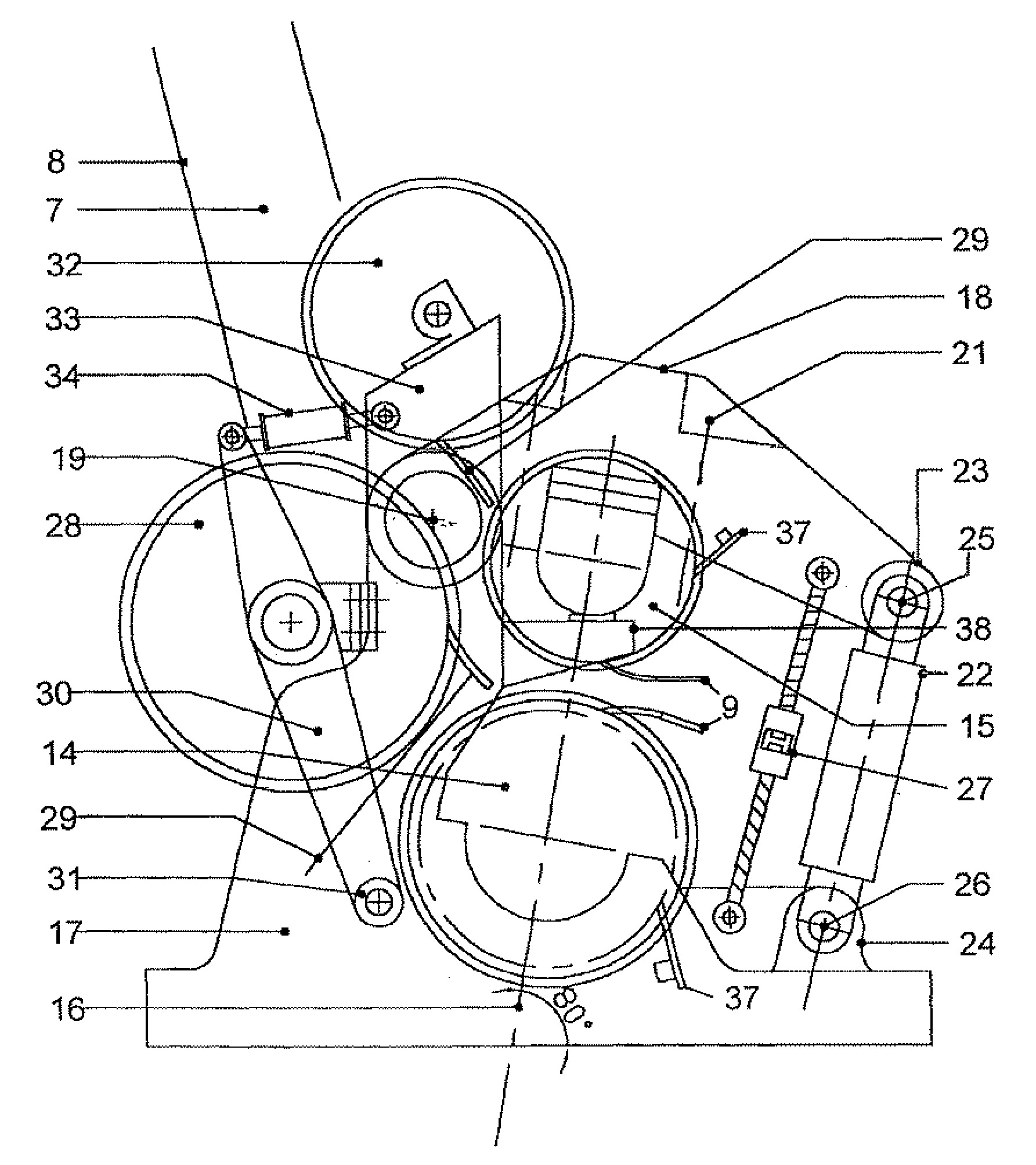 Two roll sugarcane crushing mill