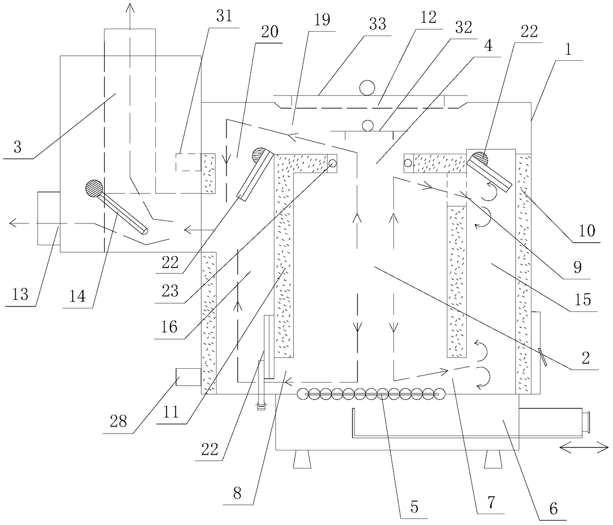 Multi-fuel energy saving and emission reduction heating stove