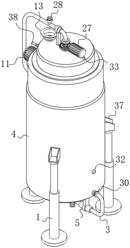 Multi-rotation-type asphalt material storage equipment