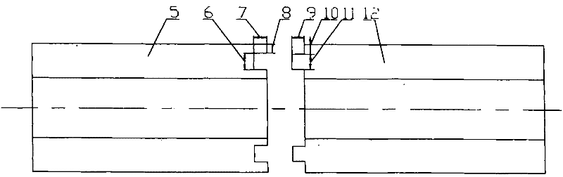 Pipeline electric fusing joint adopting tenon-and-mortise structure and electric fusing welding method