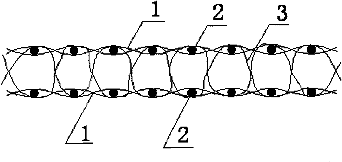 Three-dimensional reinforced fabric knitted with foam strips