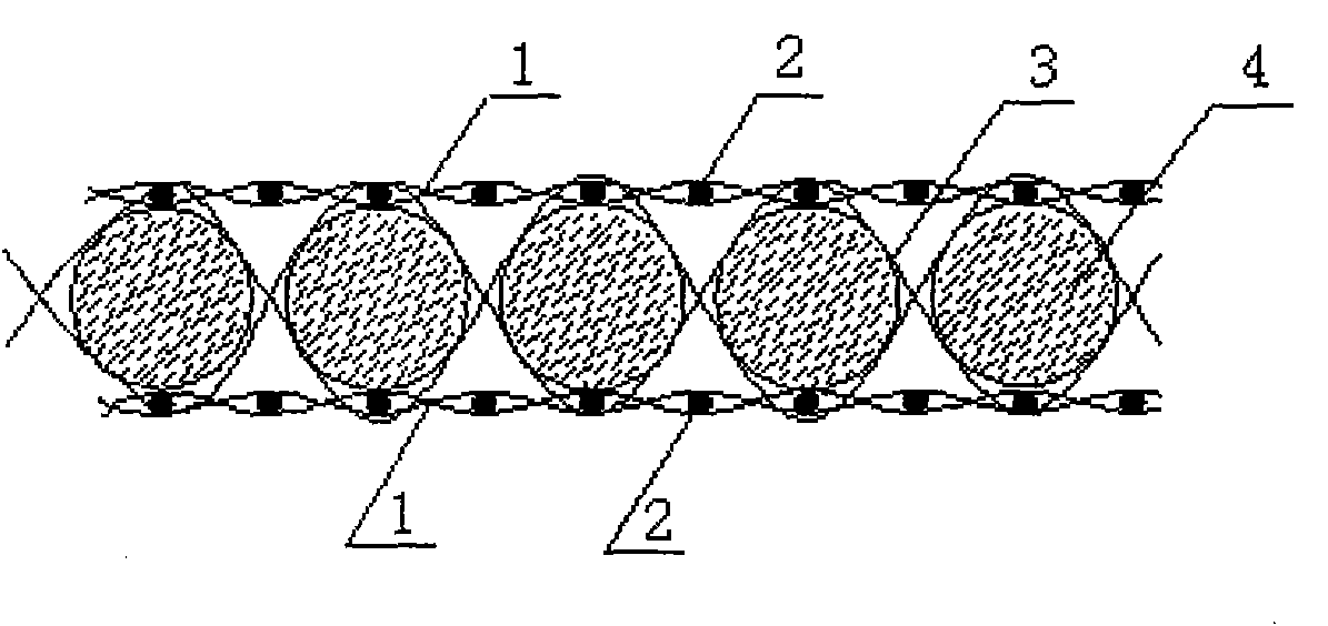 Three-dimensional reinforced fabric knitted with foam strips