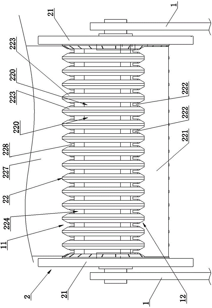 Non-block tea-leaf dust sieving device