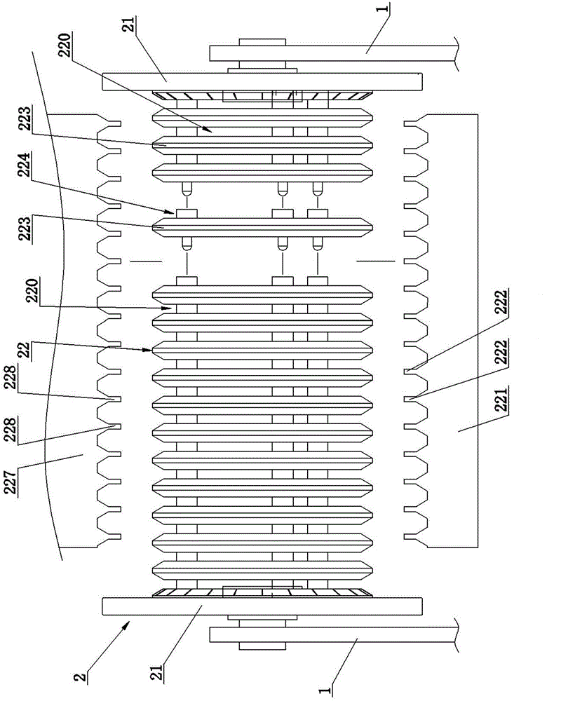 Non-block tea-leaf dust sieving device