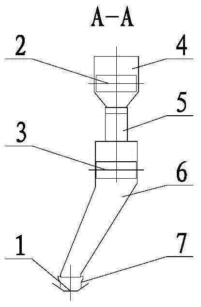 Three tail trolleys fixed in staggered mode and arranged on arm type bucket-wheel stacker-reclaimer and material taking method thereof