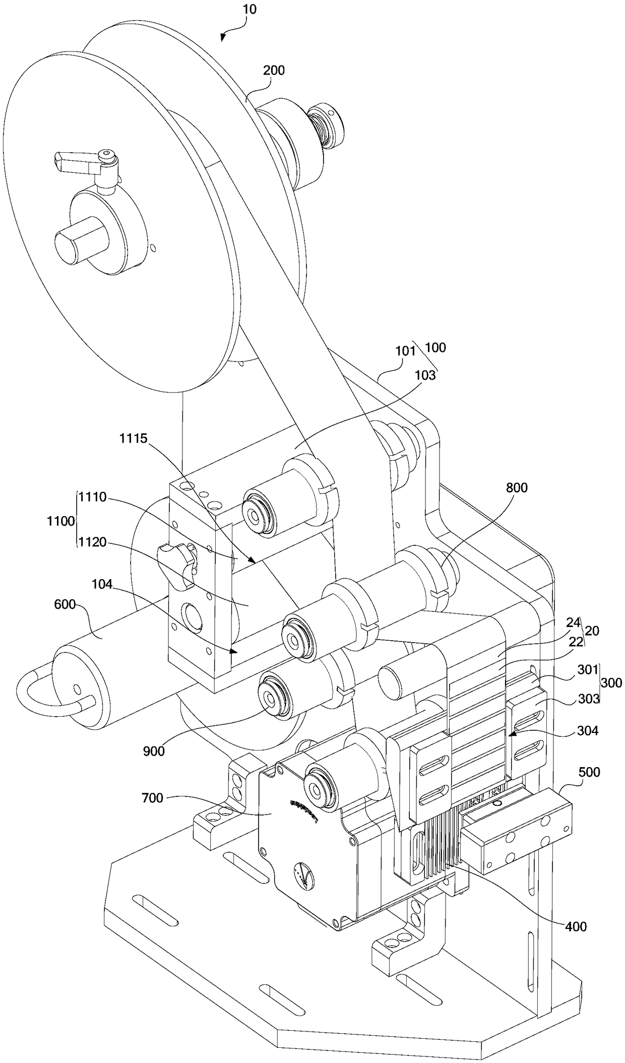 Label peeling machine