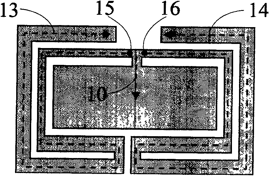 Upside down F-shape antenna